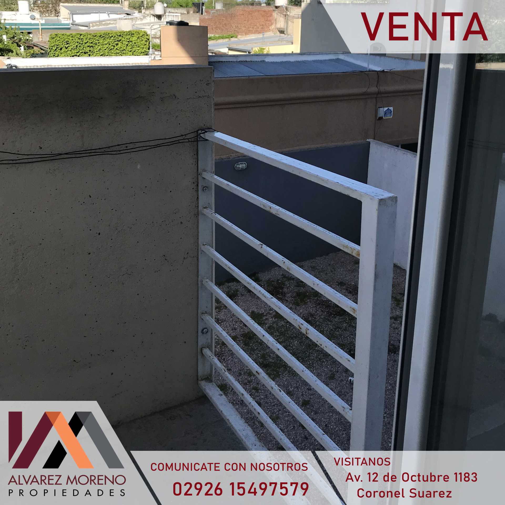 Alvarez Moreno Propiedades - Brinda asesoramiento y soluciones a nuestros clientes en lo que se refiera al mercado inmobiliario. Ventas, tasaciones, alquileres de todo tipo de propiedadesRESEVADO!!   Depto calle Alem 232- Coronel Suáre